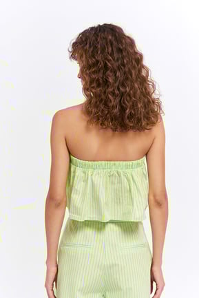 Label Detailed Striped Green - Set