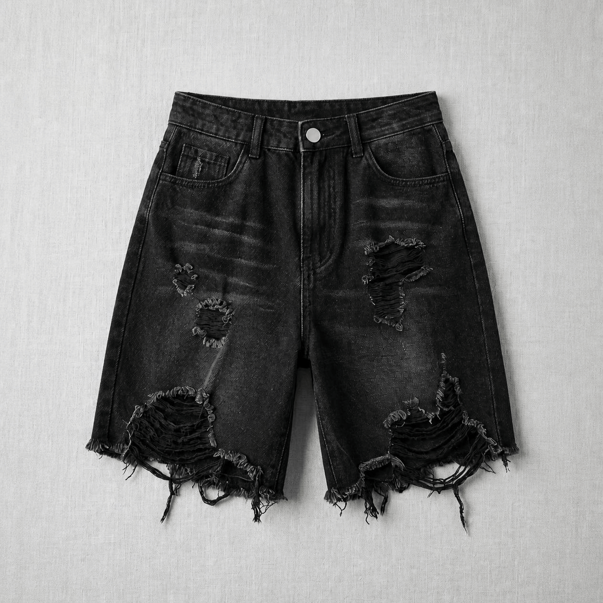 Women'S Distressed Casual Fashion Versatile Denim Shorts