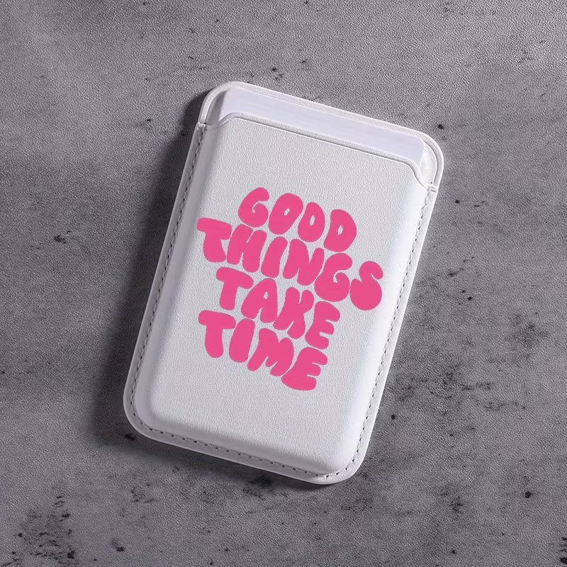 White Phone Card Magnet