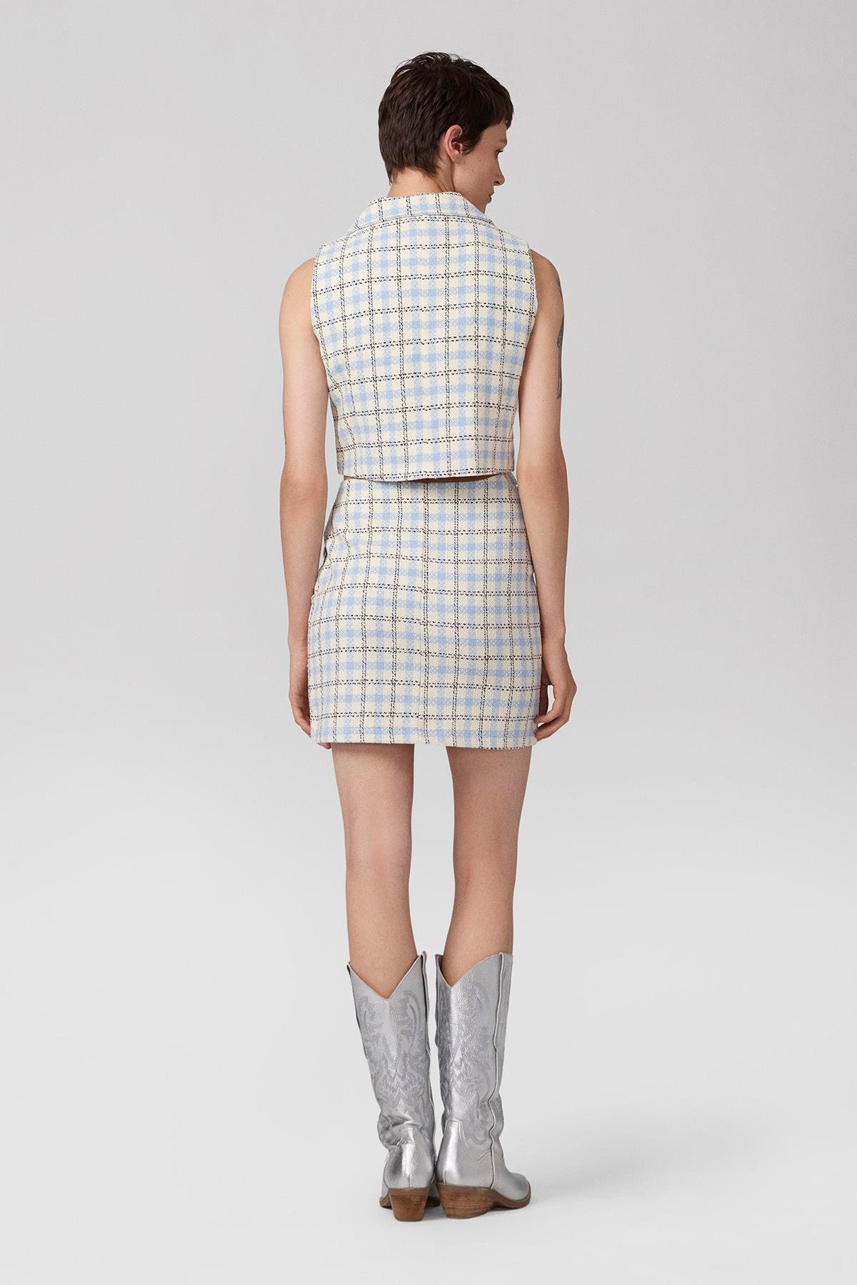 Multicolor Detailed Patterned Skirt