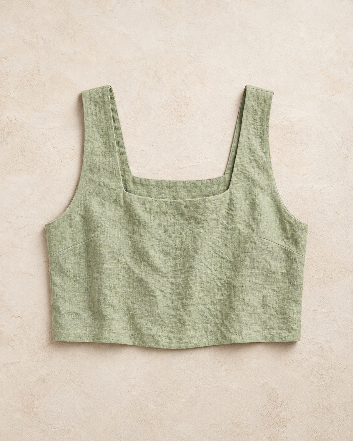 Olive Square Cotton Cut Blouse