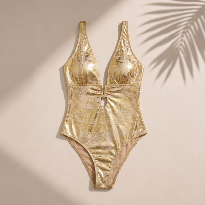 Swim Fashion Beach Additions One-Piece Bikini Swimsuit Women'S Leopard Print SexyTech with Swimsuit