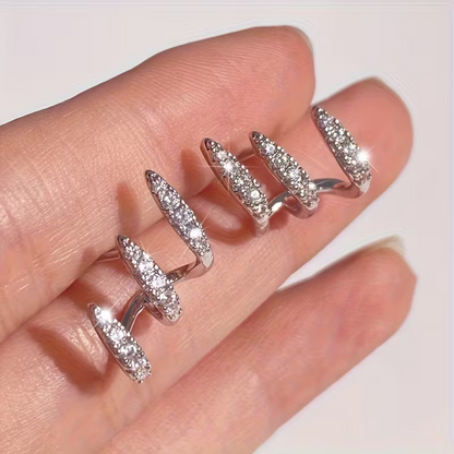 Silver Sprial Earings