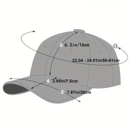 Women's PU Leather Baseball Cap, Outdoor Adjustable Casual Hat