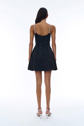 Detailed Midi Dress Black