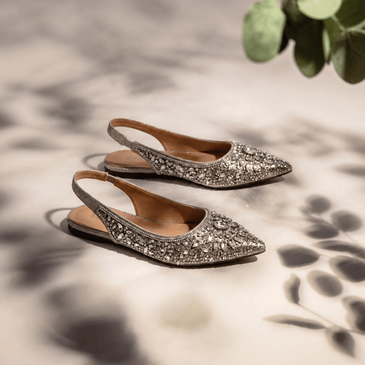 Goden Elegant Women'S Luxurious Flat Sandals for Shopping, Parties, Banquets