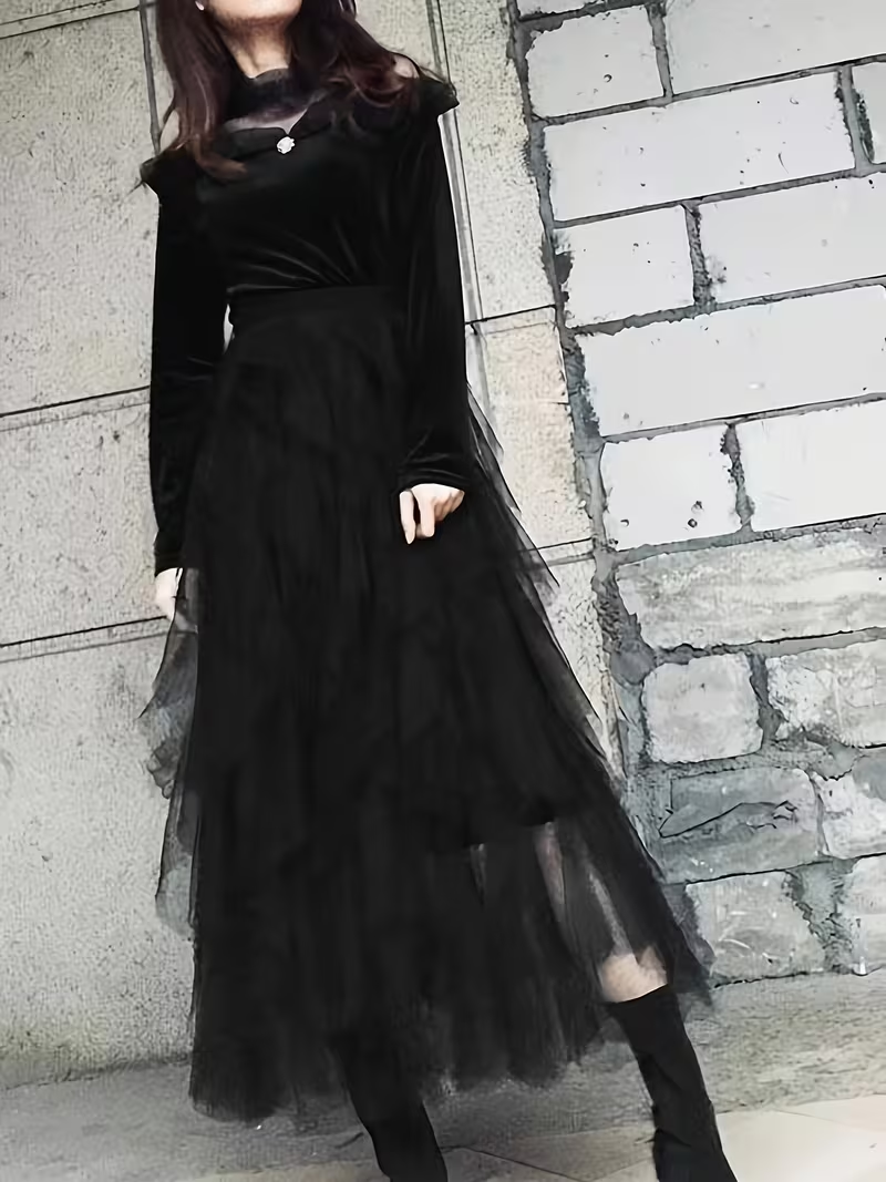 Classic Mesh Irregular Fairy Dress