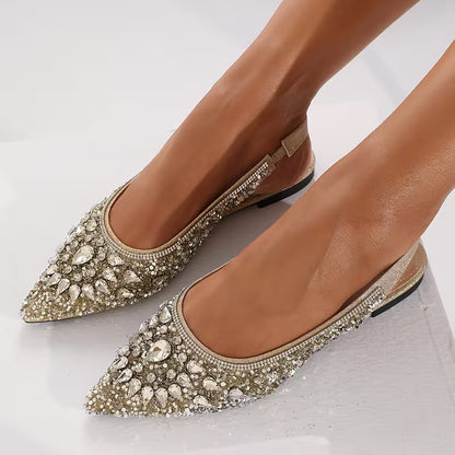 Goden Elegant Women'S Luxurious Flat Sandals for Shopping, Parties, Banquets, And Daily Office Wear, Women Shoes