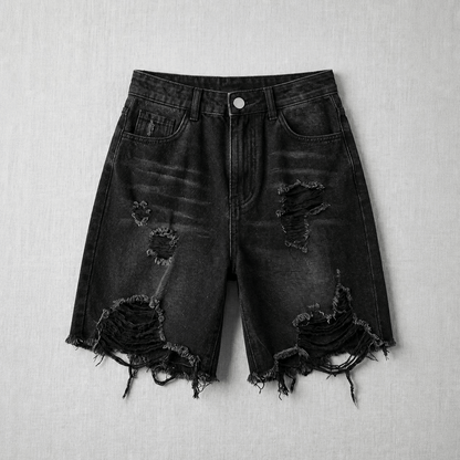 Women'S Distressed Casual Fashion Versatile Denim Shorts