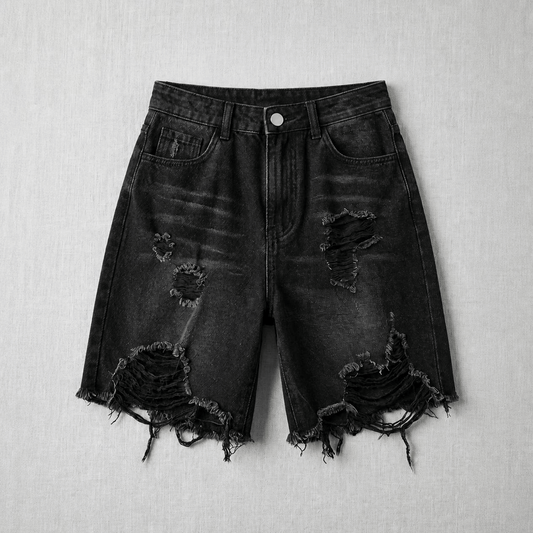 Women'S Distressed Casual Fashion Versatile Denim Shorts