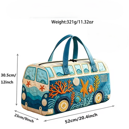 Women's Printed Tote Bag, Quilted Outdoor Luggage Organizer Bag, Yoga/gym Bag, Travel Bag/luggage Organizer Bag, Travel Tote Bag, 2D Flat