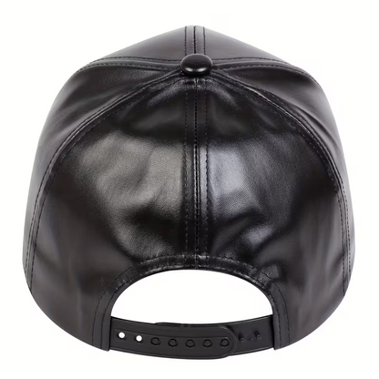 Women's PU Leather Baseball Cap, Outdoor Adjustable Casual Hat
