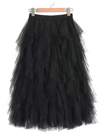 Classic Mesh Irregular Fairy Dress