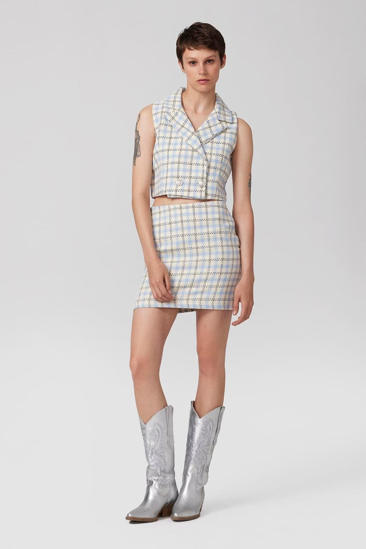 Multicolor Detailed Patterned Skirt