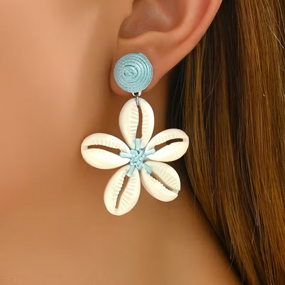 Polychrome Spiral Earing