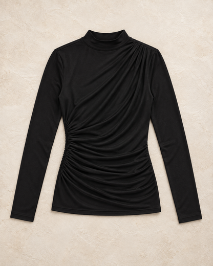 Classic black top for women