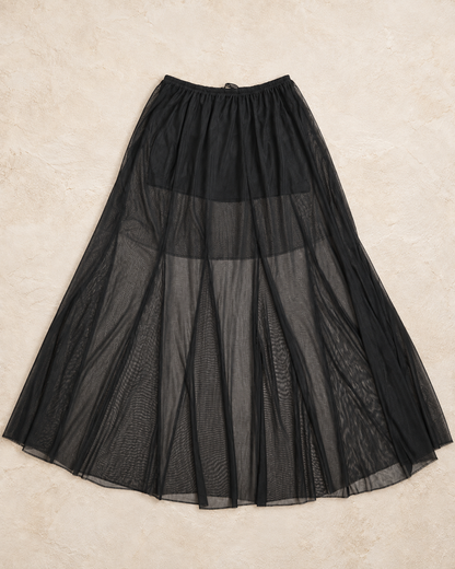 Chiffon See-through Maxi Skirt