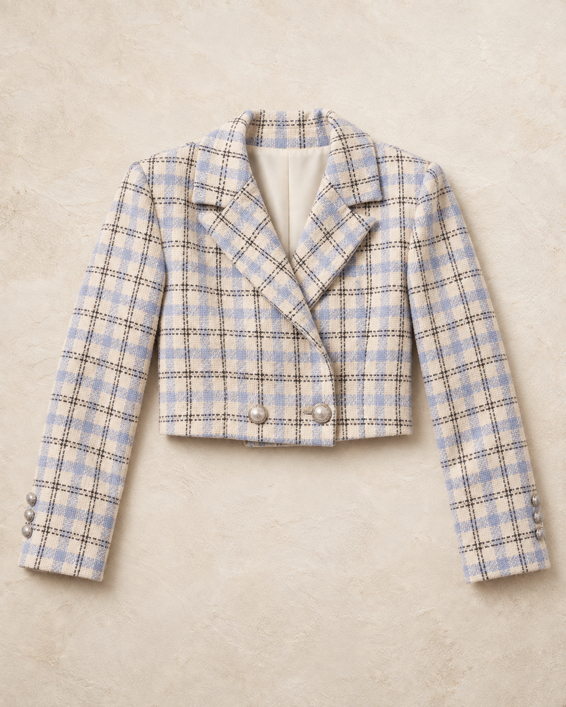 Multicolor Detailed Patterned Blazer