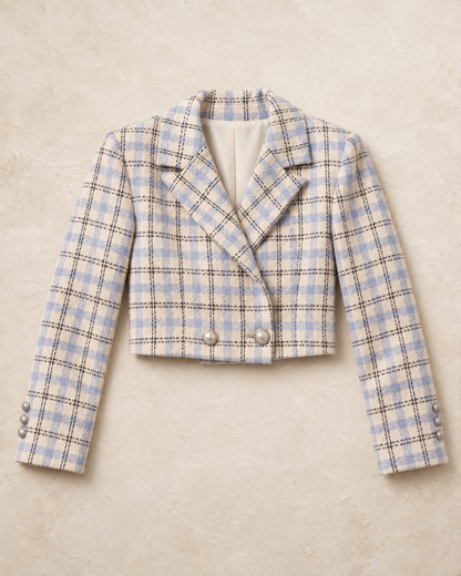 Multicolor Detailed Patterned Blazer