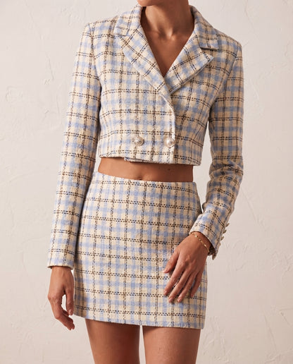 Multicolor Detailed Patterned Blazer