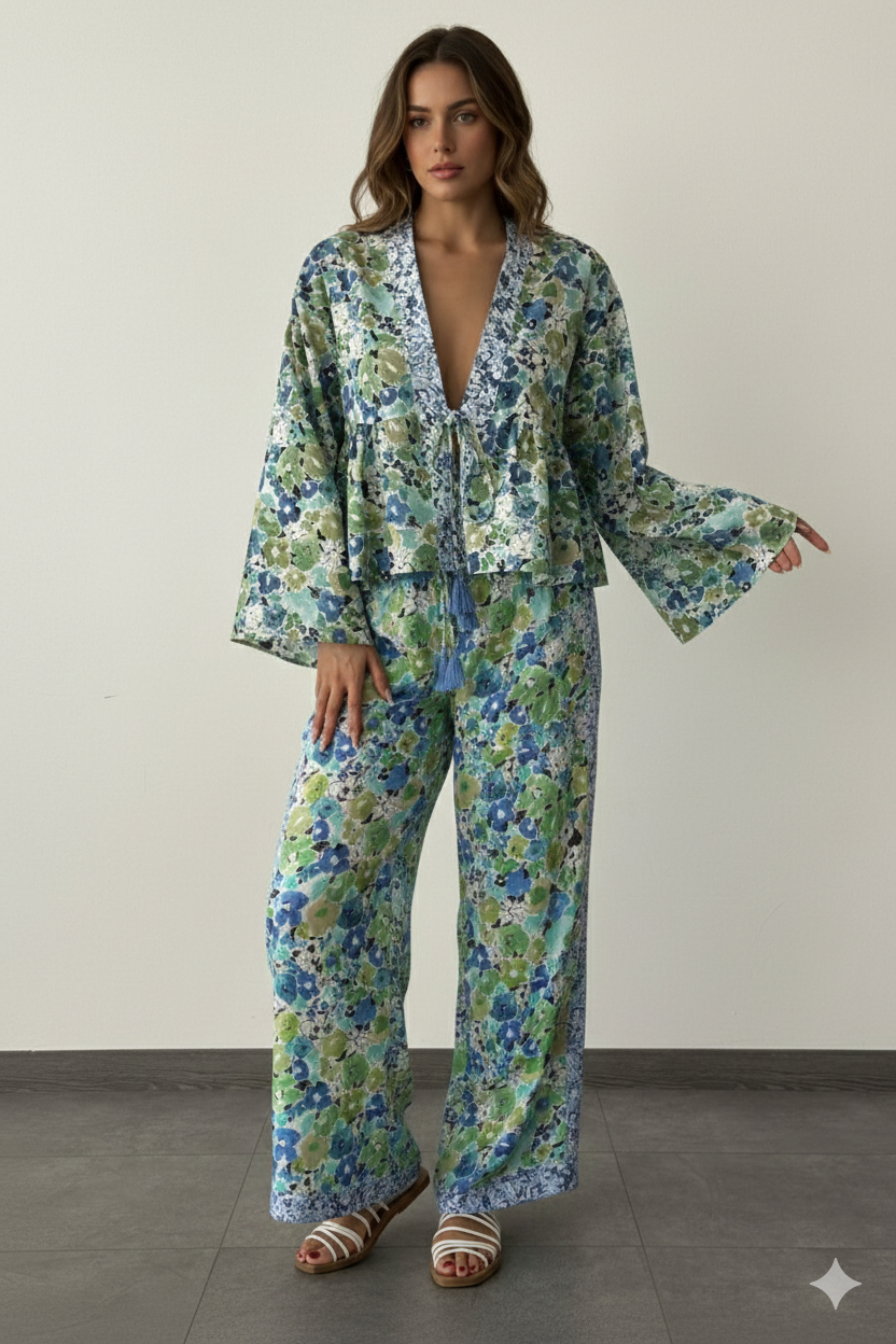 Multicolor Wide Hand Open Top
