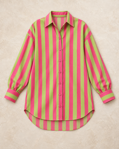Striped Shirt Fuchsia Shirt