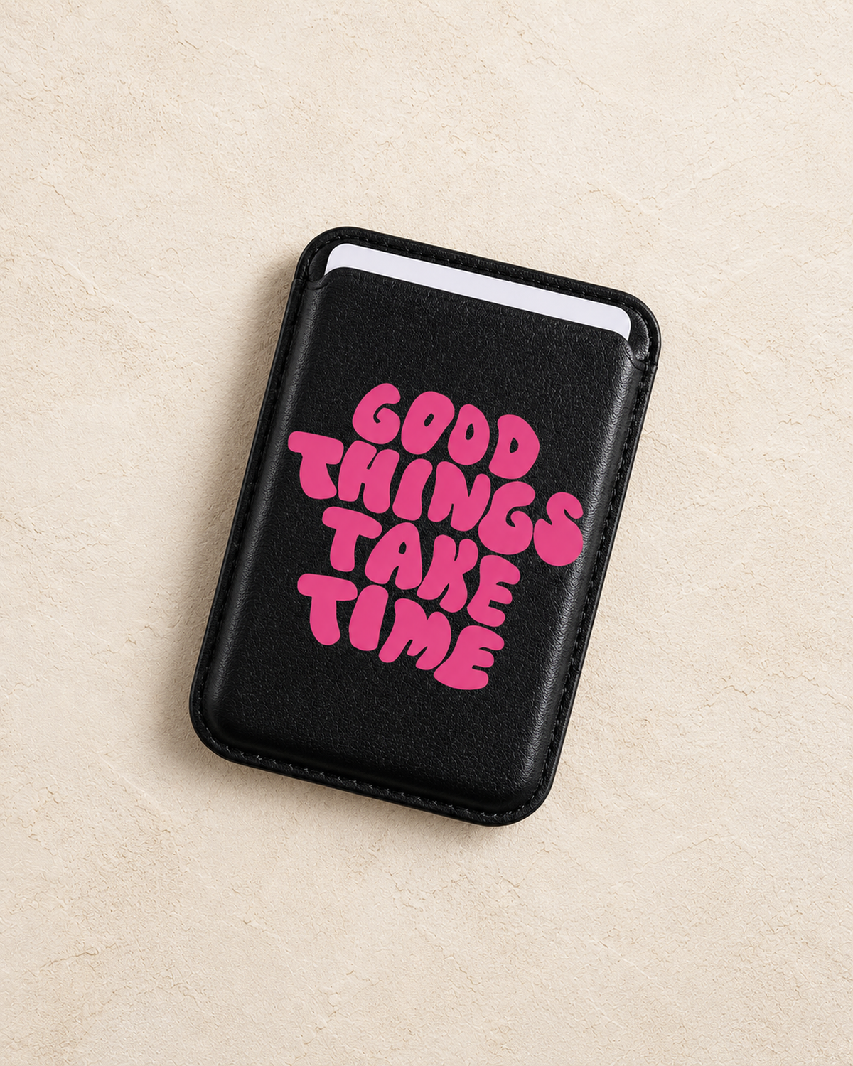 Black Phone Card Magnet