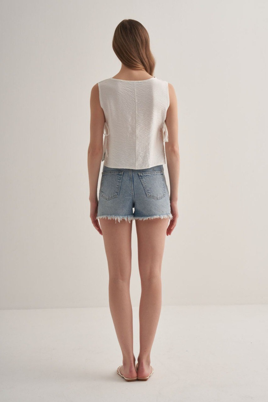 White Cut Top