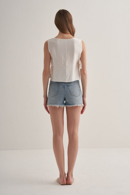 White Cut Top