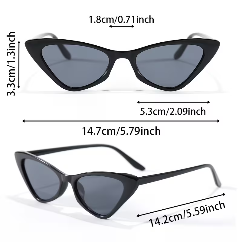 Black Retro Sunglasses