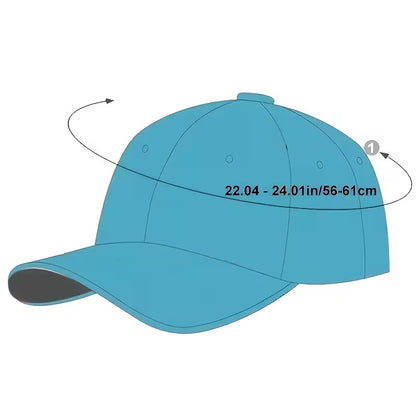 Embroidered Baseball Cap - Lightweight Breathable Mesh Back, Adjustable Snapback Closure Unisex Outdoor Sports & Casual