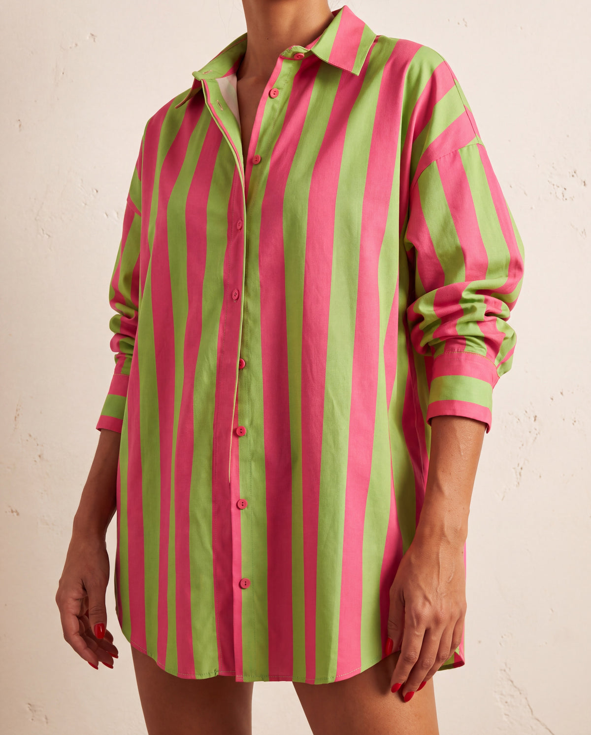 Striped Shirt Fuchsia Shirt