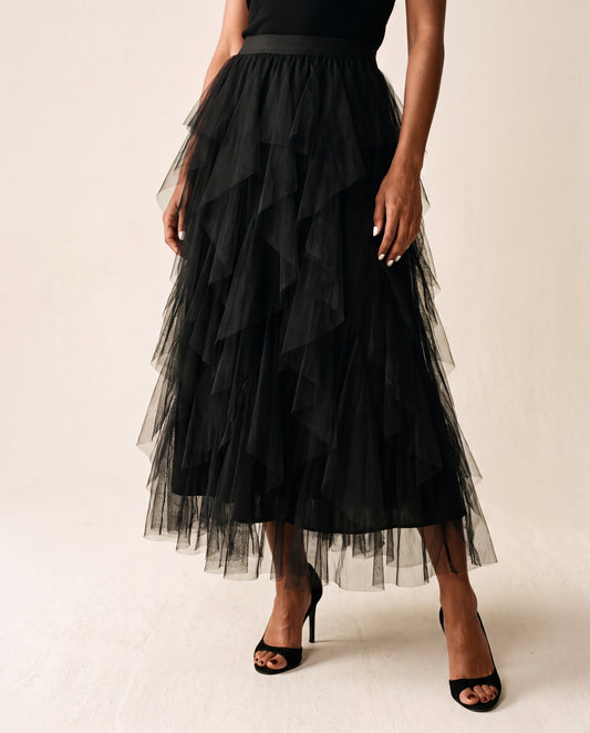 Classic Mesh Irregular Fairy Dress