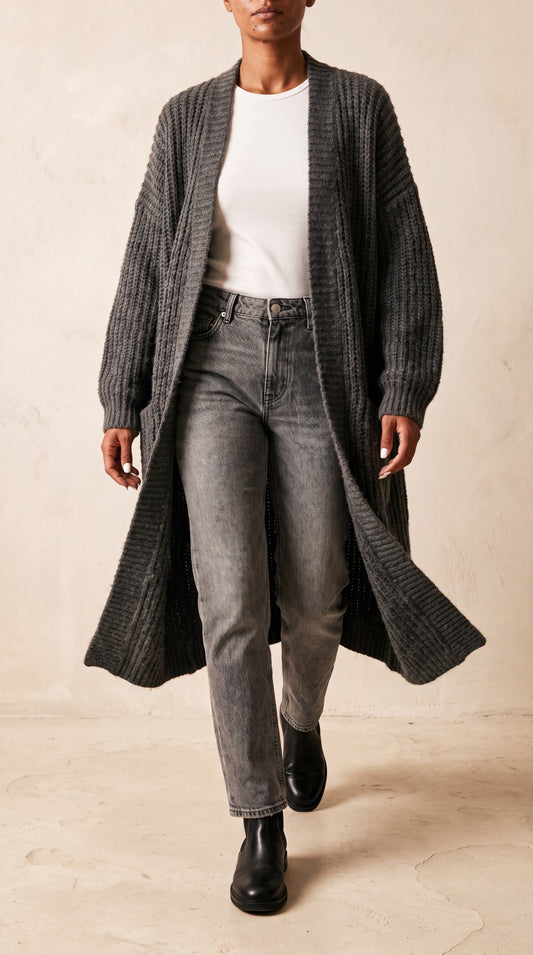 New Autumn And Winter Casual Women'S Long Sleeve Cardigan with Pockets